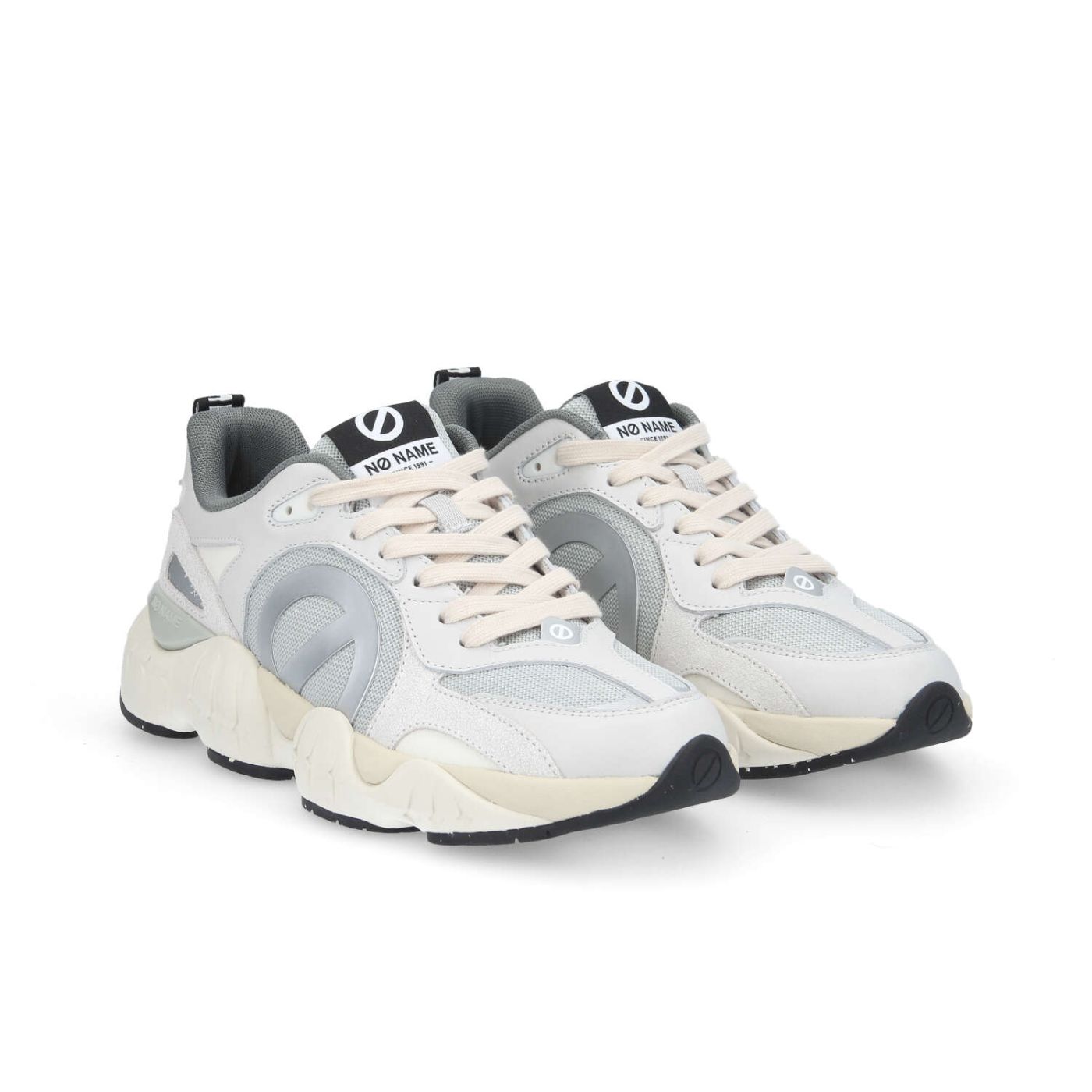 KRAZEE RUNNER M  -  BRUSH/KNIT/CRAK  - BIANCO